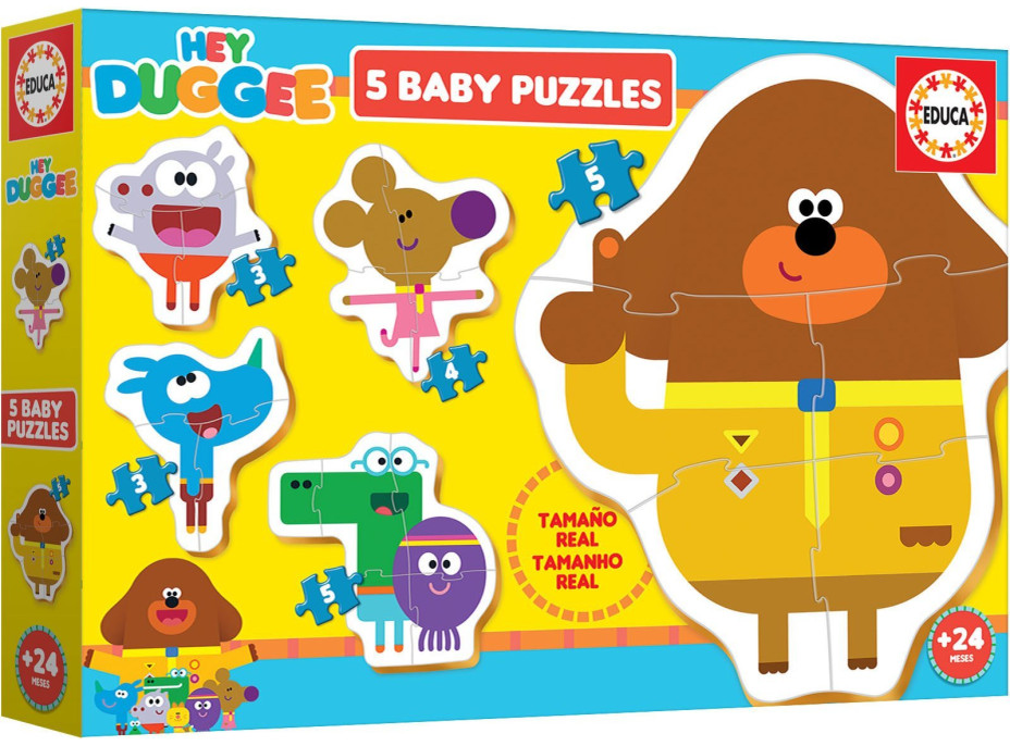 EDUCA Baby puzzle Hey Duggee 5v1 (3-5 dielikov)