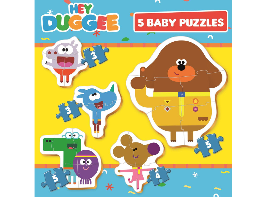 EDUCA Baby puzzle Hey Duggee 5v1 (3-5 dielikov)