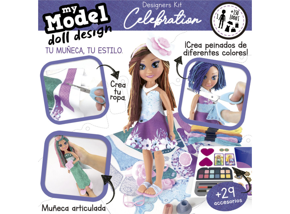 EDUCA Kreatívna súprava My Model Doll Design: Oslava