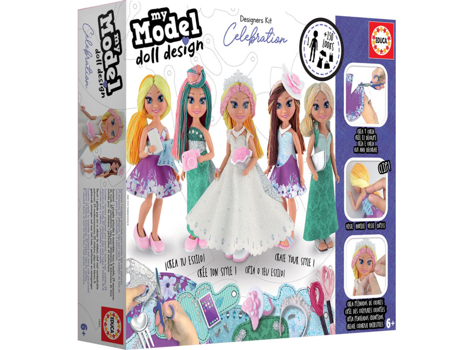 EDUCA Kreatívna súprava My Model Doll Design: Oslava