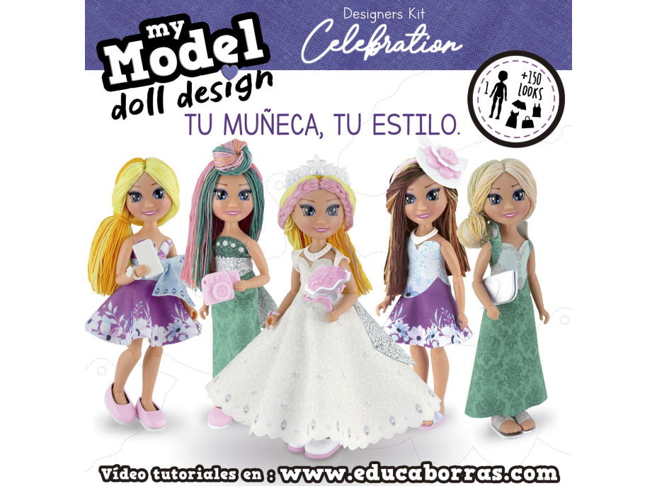 EDUCA Kreatívna súprava My Model Doll Design: Oslava