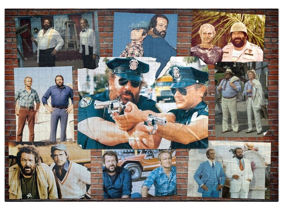 Puzzle Bud Spencer & Terence Hill: Plagáty 1000 dielikov