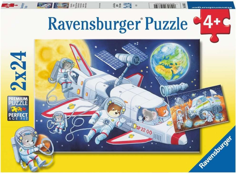 RAVENSBURGER Puzzle Cesta vesmírom 2x24 dielikov