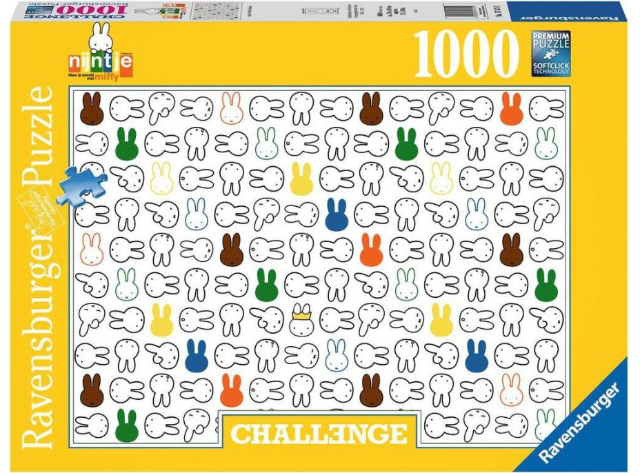 RAVENSBURGER Puzzle Challenge: Miffy 1000 dielikov