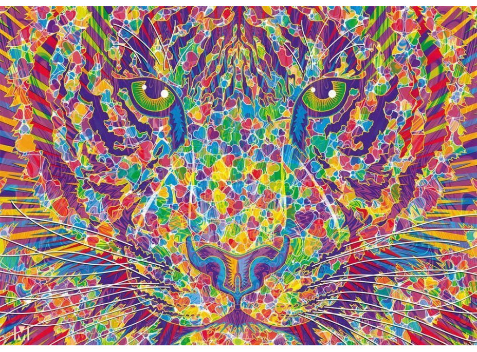 SCHMIDT Puzzle Divokosť v tigriom srdci 2000 dielikov