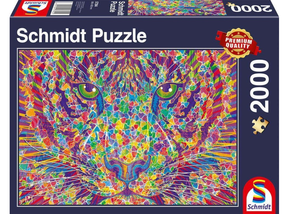 SCHMIDT Puzzle Divokosť v tigriom srdci 2000 dielikov