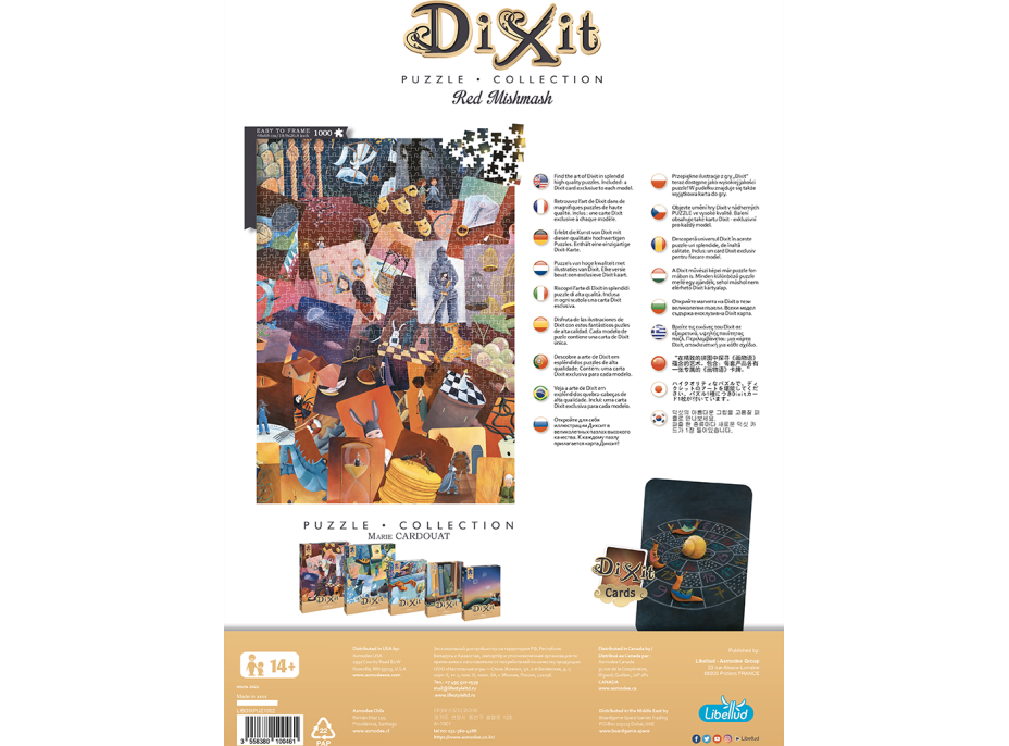 LIBELLUD Puzzle Dixit Collection: Červený Mišmaš 1000 dielikov