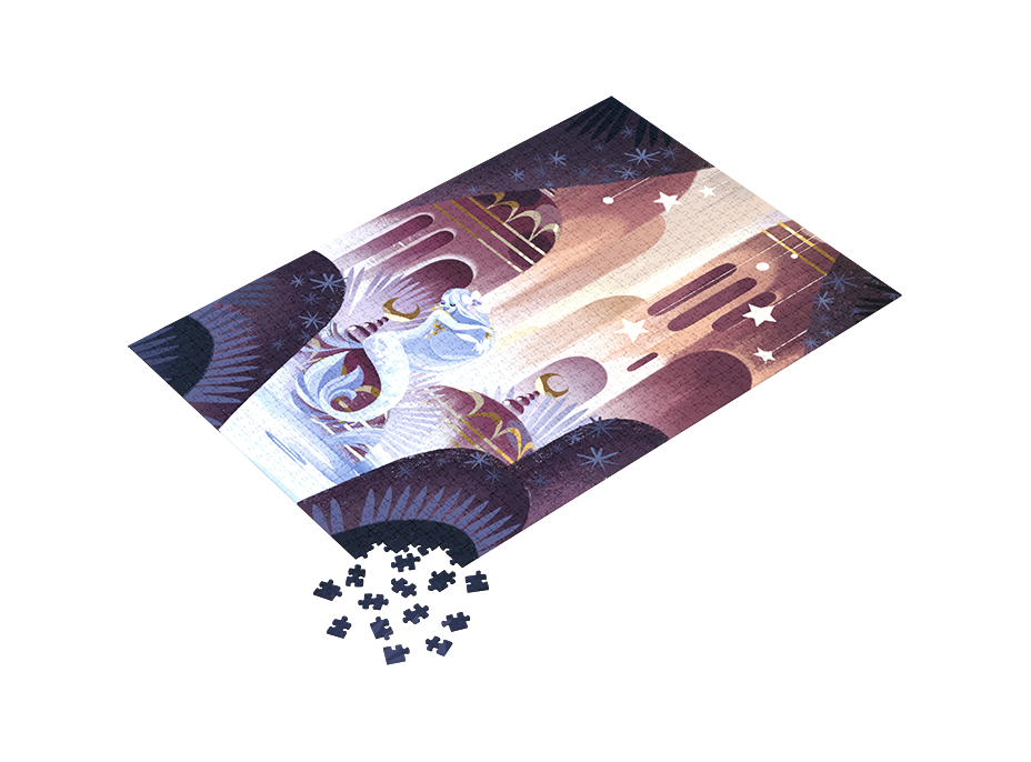 LIBELLUD Puzzle Dixit Collection: Zamilovaná morská panna 1000 dielikov