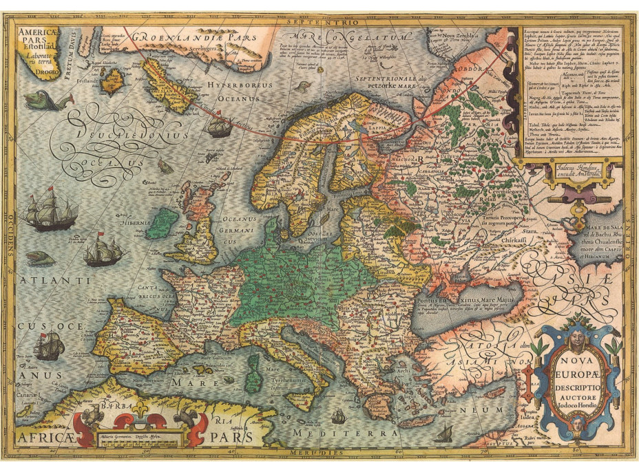 EDUCA Puzzle Mapa Európy 1000 dielikov