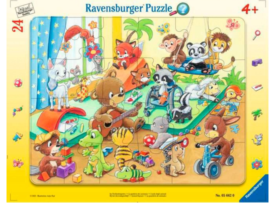 RAVENSBURGER Puzzle Zvieracia materská škôlka 24 dielikov