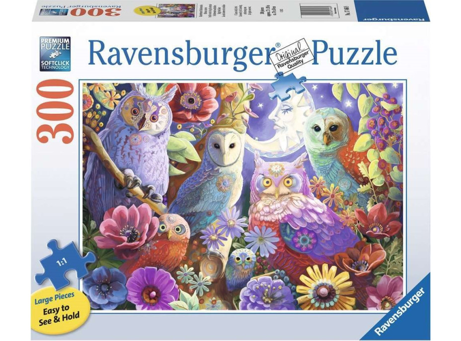 RAVENSBURGER Puzzle Nočné sovy EXTRA 300 dielikov