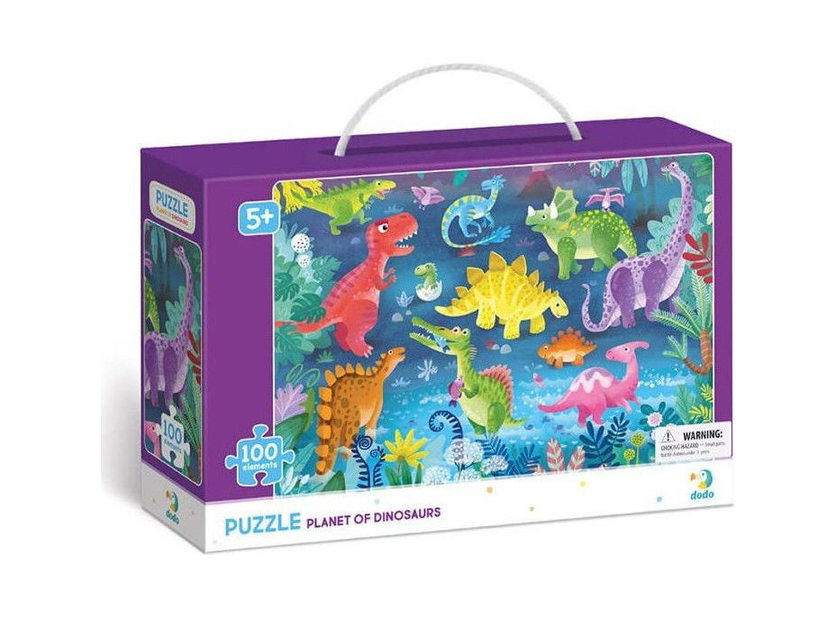 DODO Puzzle Planéta dinosaurov 100 dielikov
