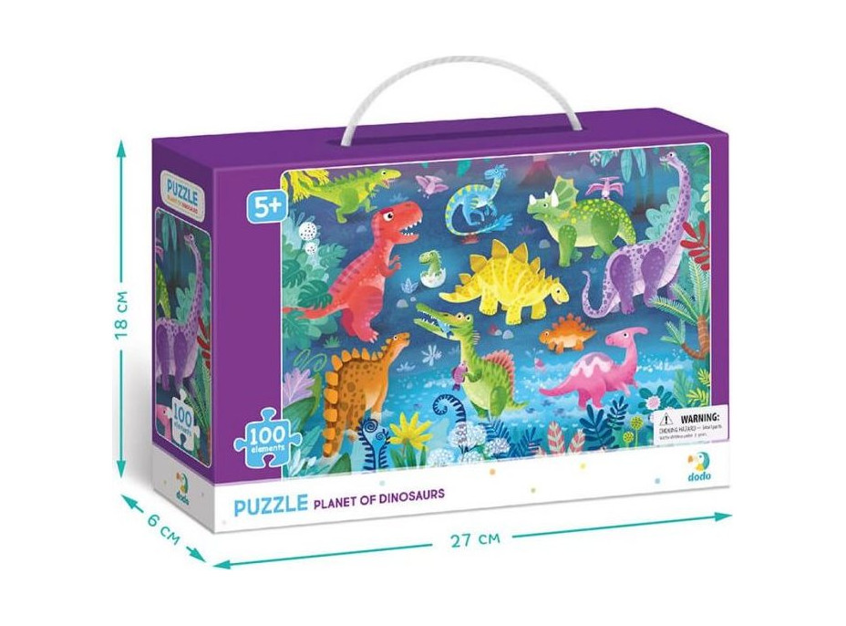DODO Puzzle Planéta dinosaurov 100 dielikov