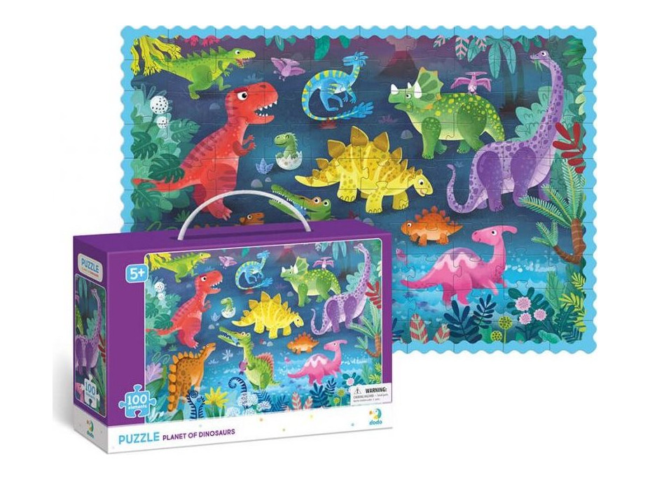 DODO Puzzle Planéta dinosaurov 100 dielikov