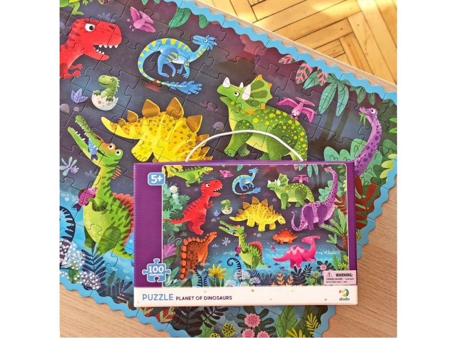 DODO Puzzle Planéta dinosaurov 100 dielikov