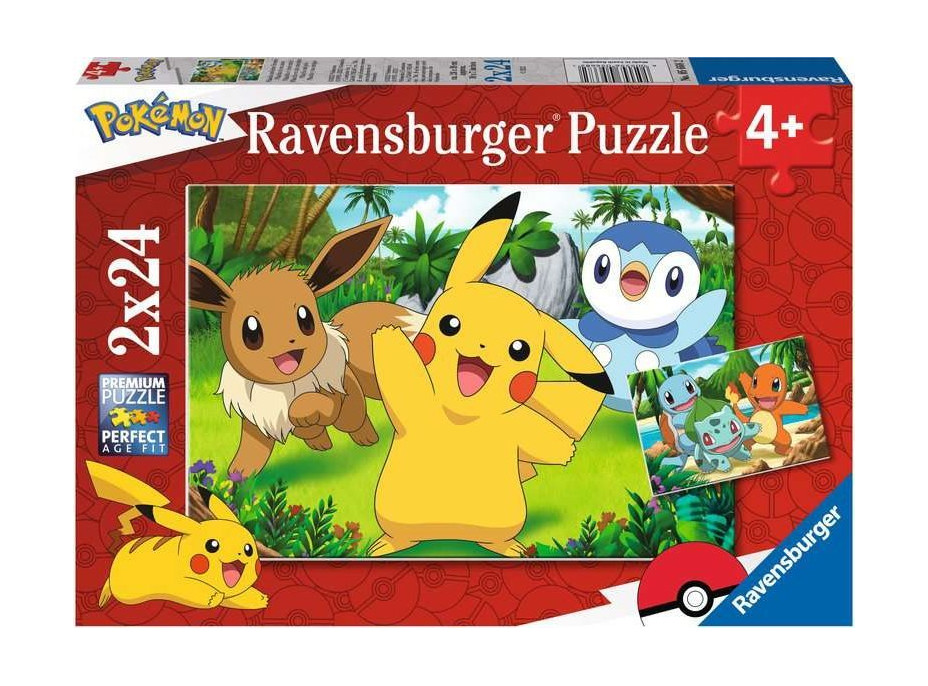 RAVENSBURGER Puzzle Pokémon 2x24 dielikov