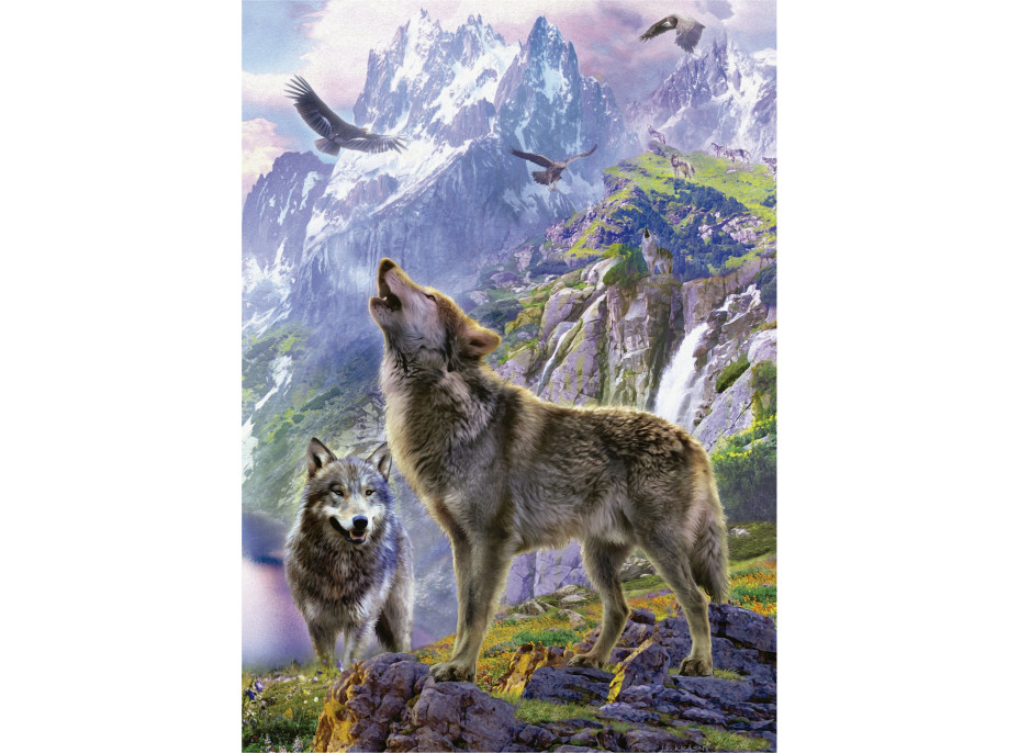 EDUCA Puzzle Vlci v skalách 500 dielikov