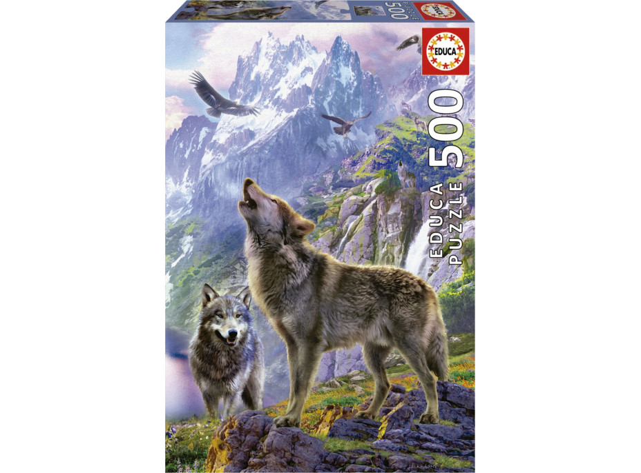 EDUCA Puzzle Vlci v skalách 500 dielikov