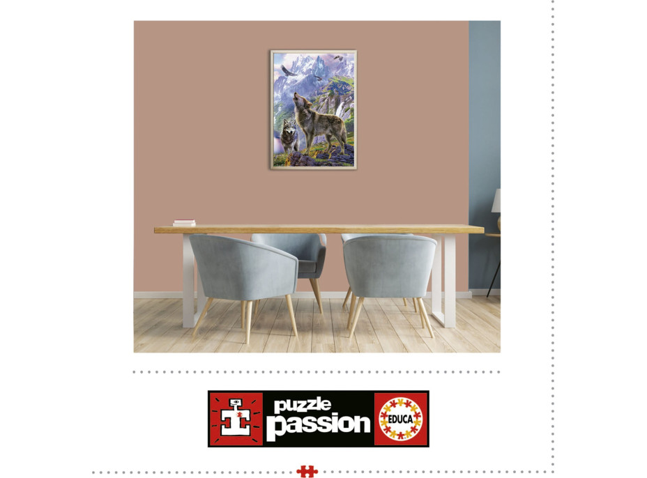 EDUCA Puzzle Vlci v skalách 500 dielikov