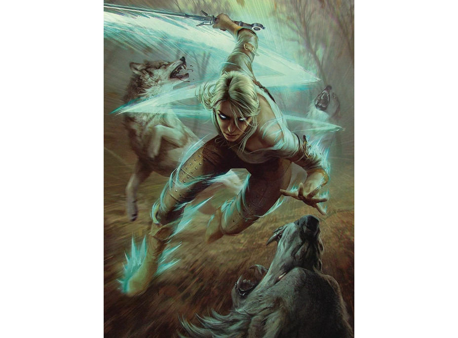 Puzzle Zaklínač: Divoký hon - Ciri a vlci 1000 dielikov