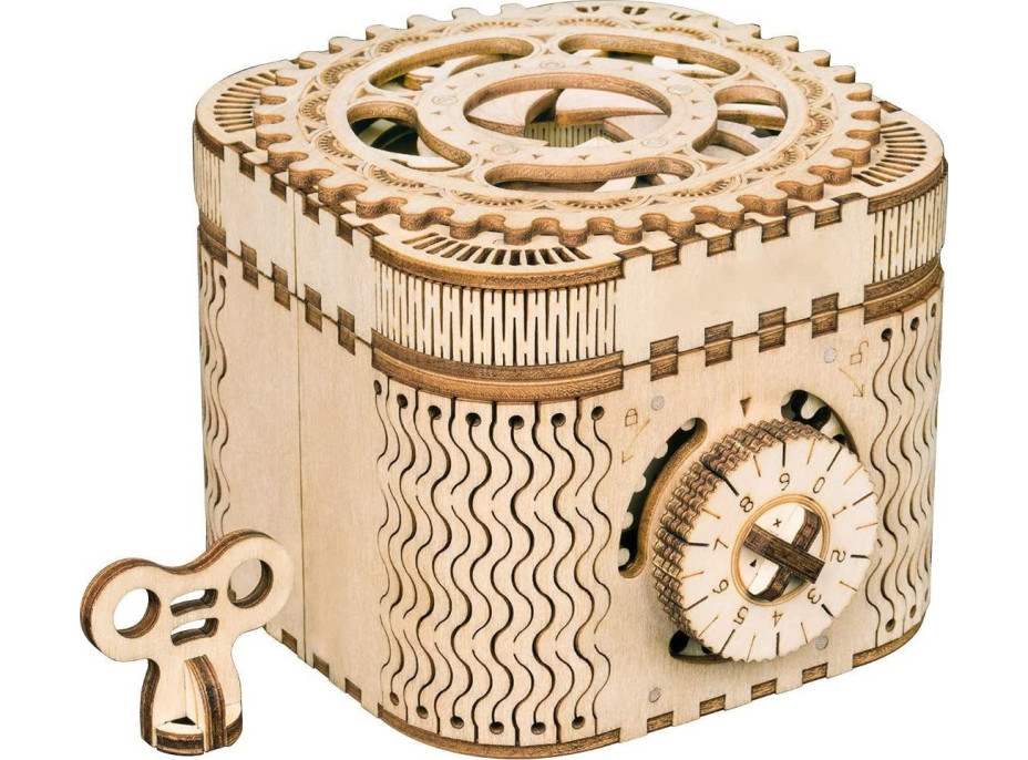 ROBOTIME Roker 3D drevené puzzle Trezor 158 dielikov