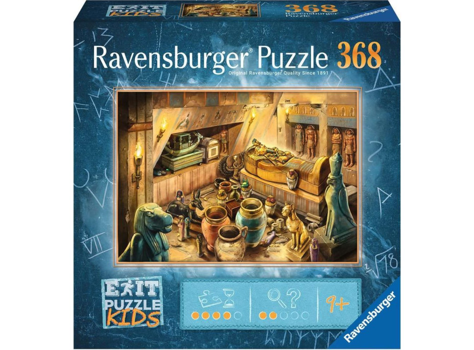 RAVENSBURGER Únikové EXIT KIDS puzzle Egypt 368 dielikov