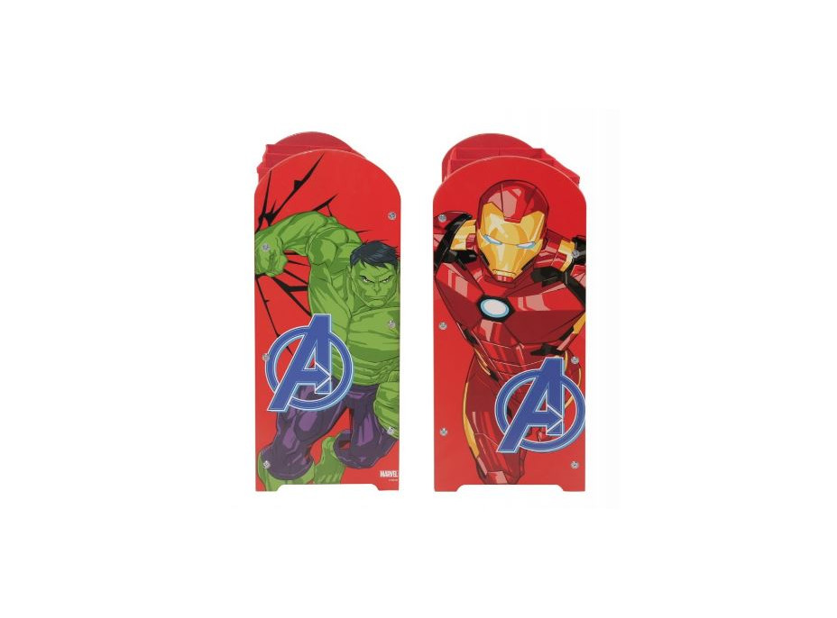 Detský úložný regál Marvel Avengers - červený