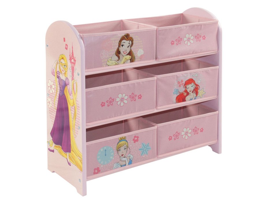 Detský úložný regál Disney princeznej - ružový