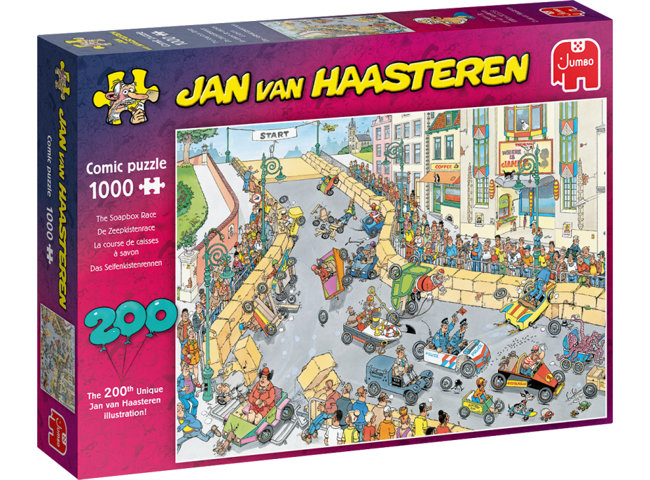 JUMBO Puzzle JvH Závod minikár 1000 dielikov