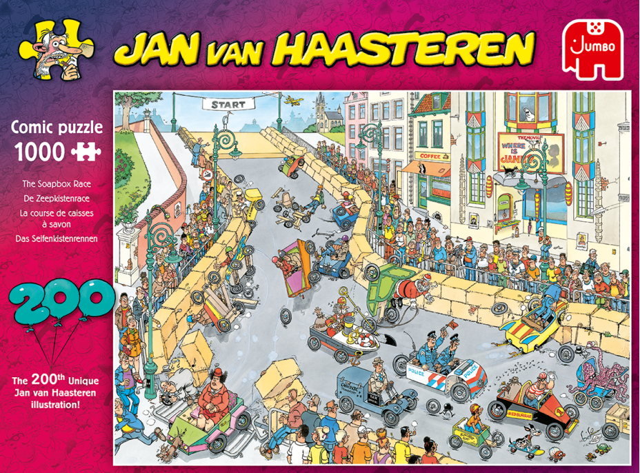 JUMBO Puzzle JvH Závod minikár 1000 dielikov