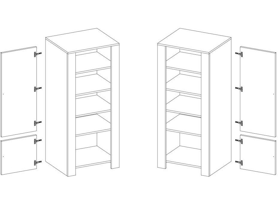 Šatníková skriňa NEBRASKA