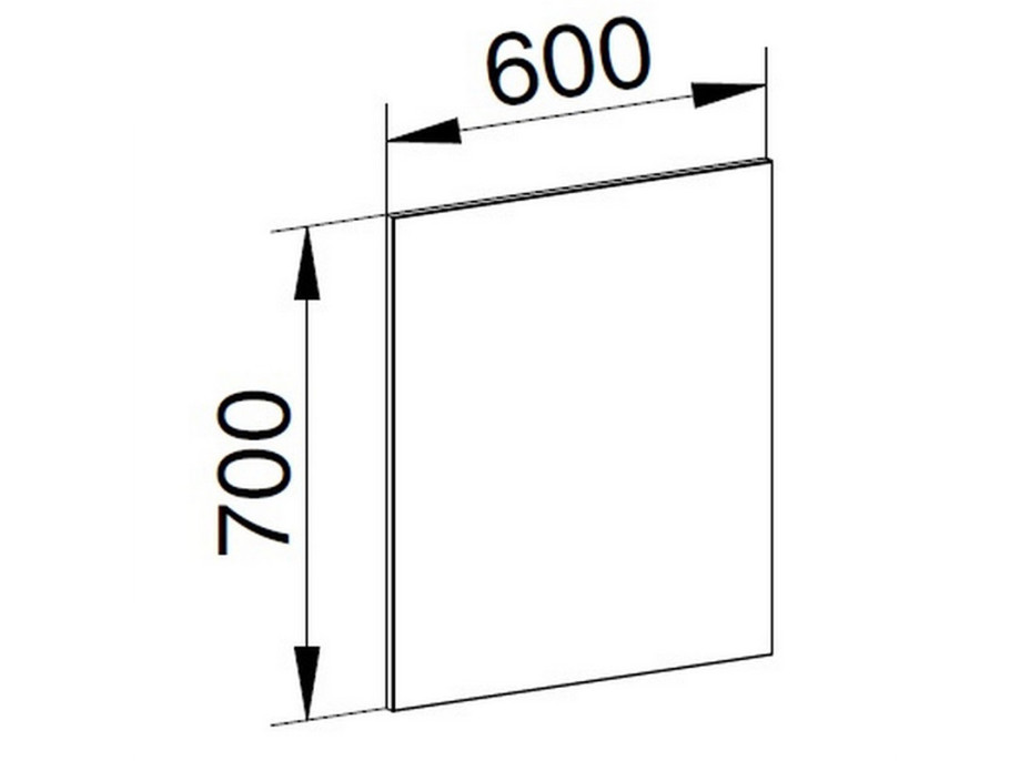 Zrkadlo 60x70x2 cm