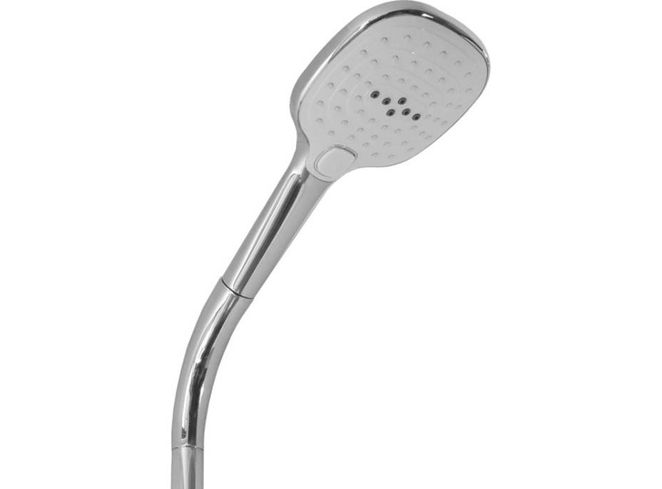 Sprchová tyč s trojpolohovou ručnou sprchou - 71 cm - chrómová