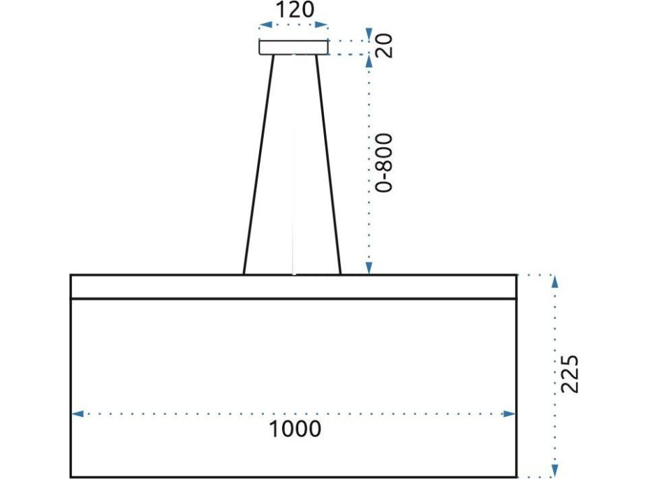 Stropné LED krištáľové svietidlo WATERFALL lines - 38W - chrómové