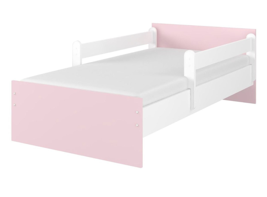 Detská posteľ MAX - 200x90 cm - BEZ MOTÍVU - ružová