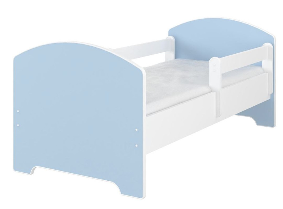 Detská posteľ OSKAR - 160x80 cm - BEZ MOTÍVU - modrá