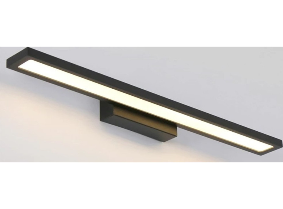 Nástenné LED svietidlo nad zrkadlo FLAT - 40 cm - 7W - čierne