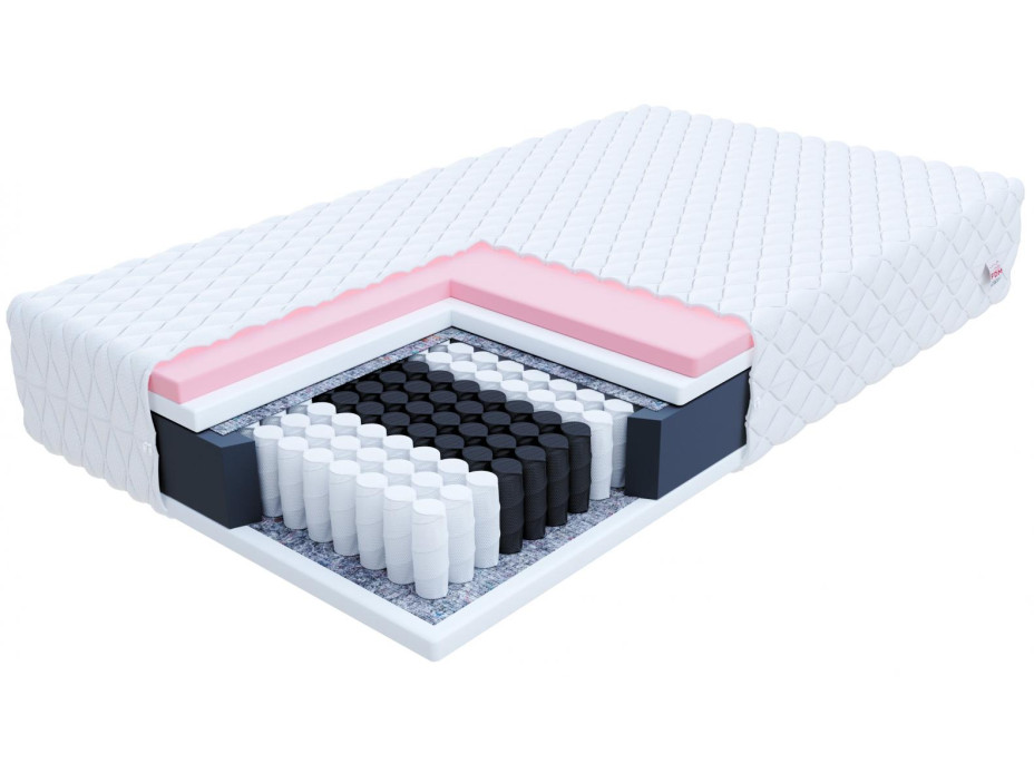Taštičkový matrac VARO 200x200x19 cm - pamäťová pena