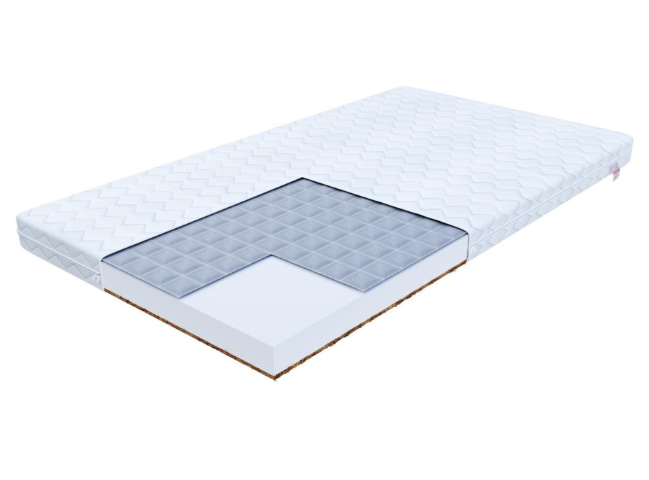 Detský matrac COMFORT 140x70x9 cm - kokos / pohánka