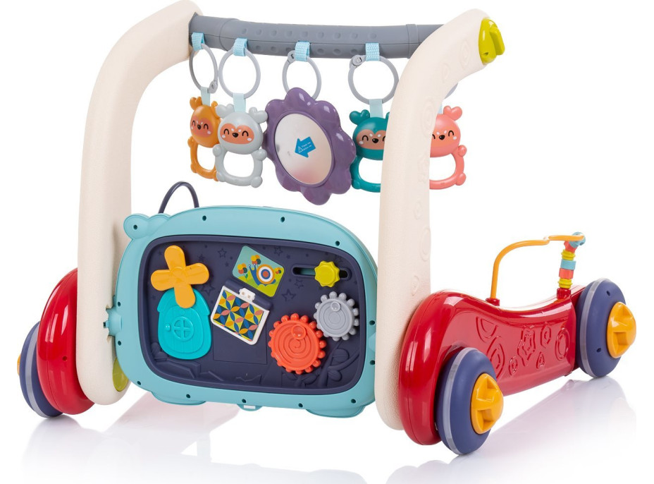 CHIPOLINO Chodítko interaktívne 3v1 Baby Fitness Multicolor