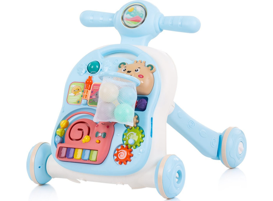 CHIPOLINO Chodítko interaktívne 3v1 Bear Blue