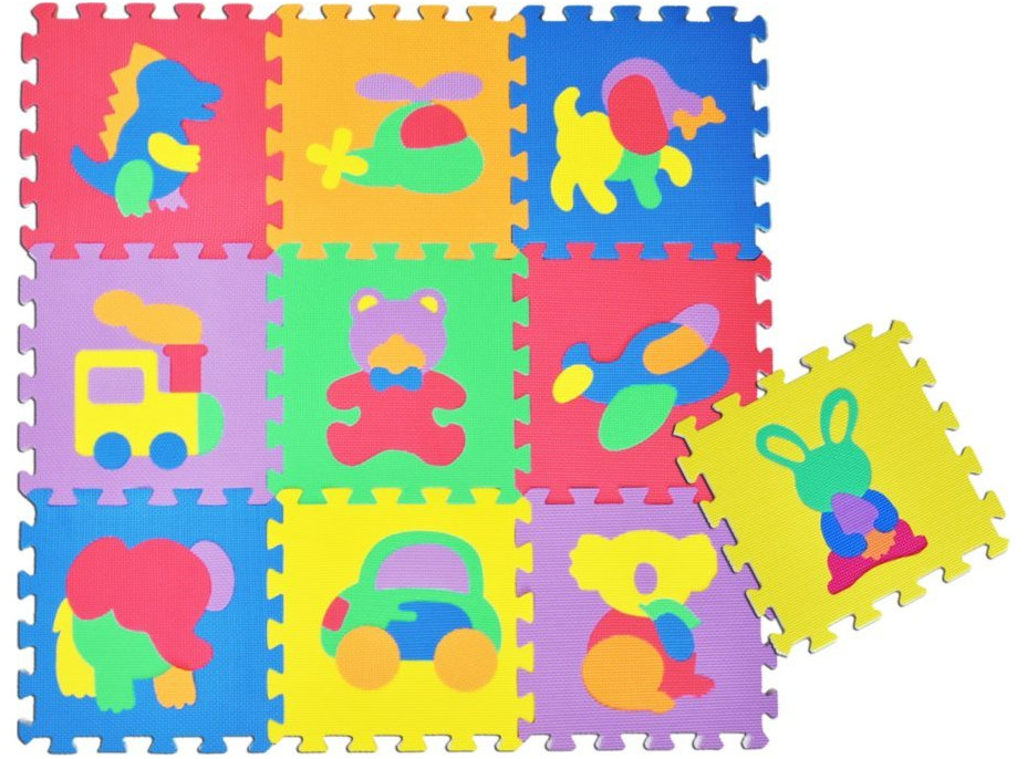 Penové puzzle Zvieratá a doprava I (30x30)