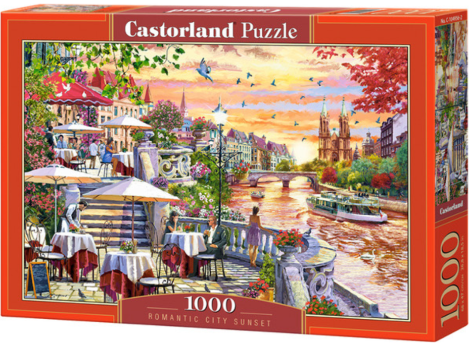CASTORLAND Puzzle Romantika v meste 1000 dielikov