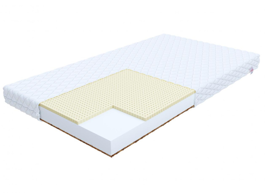 Detský matrac piena 160x70x10 cm - kokos / latex