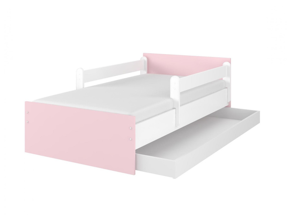 Detská posteľ MAX - 200x90 cm - BEZ MOTÍVU - ružová
