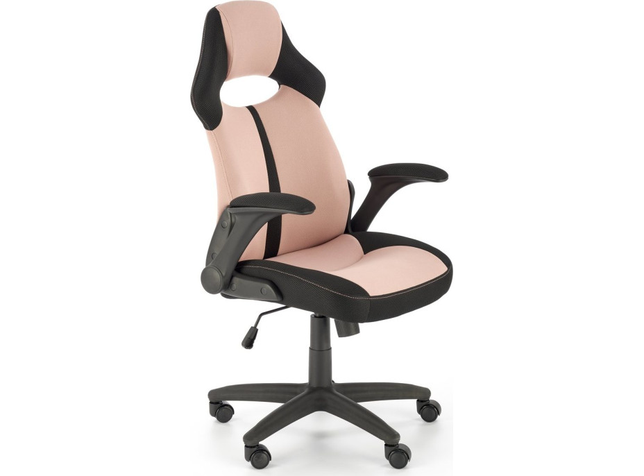 Kancelárska stolička ALISON - čierna / ružová