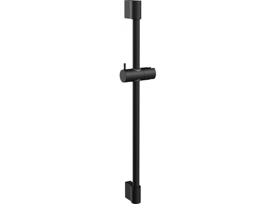 Sprchová tyč s držiakom na ručnú sprchu COMO BLACK - 65 cm