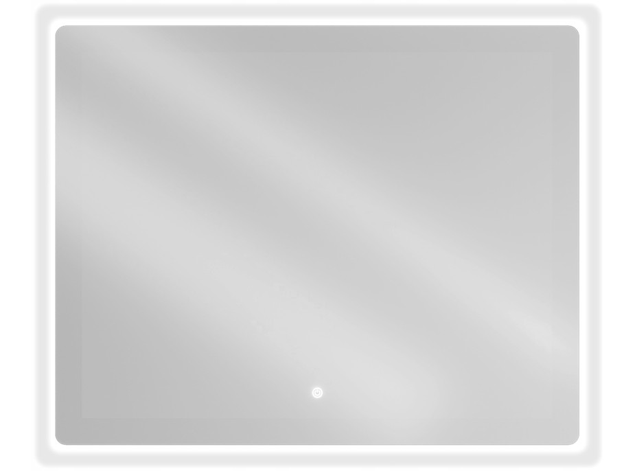 Obdĺžnikové zrkadlo MEXEN SUN 100x80 cm - s LED podsvietením a vyhrievaním, 9807-100-080-611-00