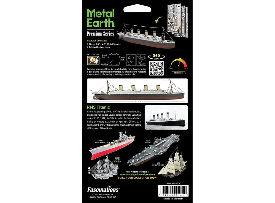 METAL EARTH 3D puzzle Premium Series: Titanic
