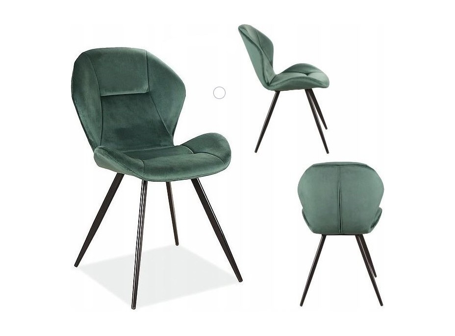 Jedálenská stolička GRING - tmavo zelená